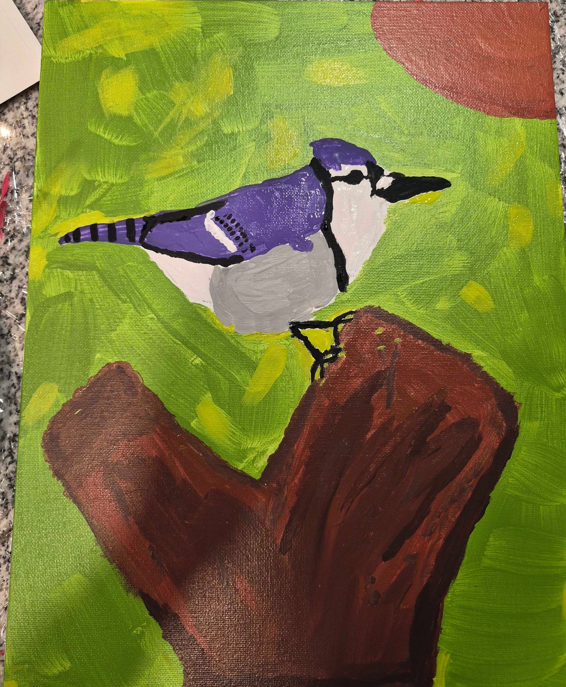 Blue Jay painting